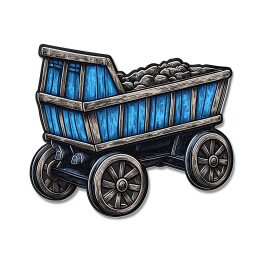 复古矿车牛仔布贴片补丁