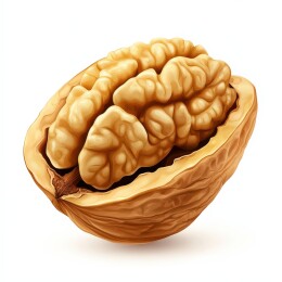 打开的核桃