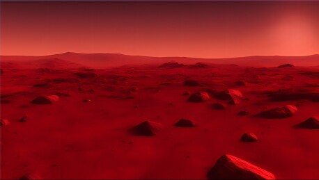 红色外星地表