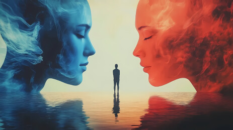 超现实主义风格插画人物与面孔