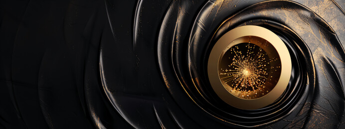 黑金漩涡奖杯商务背景