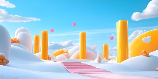 梦幻甜美乐园景象