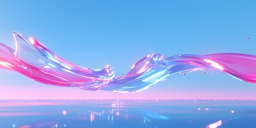 水光潋滟色彩如虹