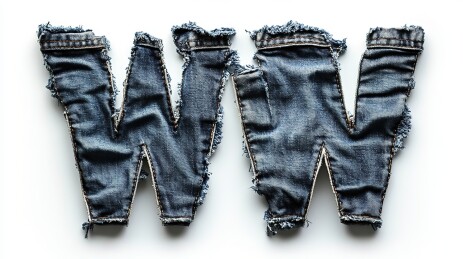 仿牛仔元素的几何图形