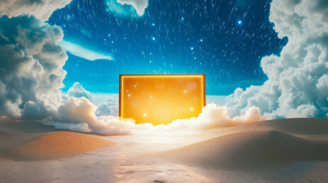 梦幻沙漠中的奇异之门