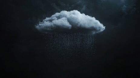 乌云密布细雨纷飞