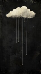 乌云密布细雨纷飞