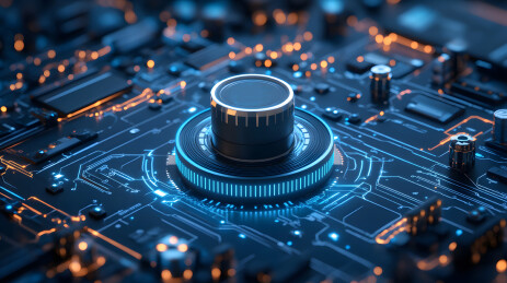 电路板与旋钮图