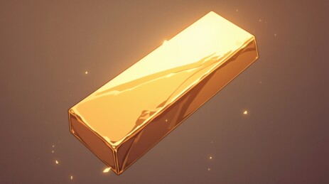 黑色背景下的金色金条