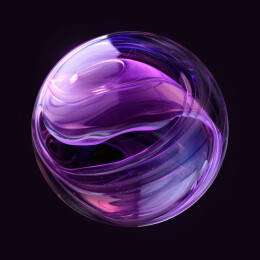 紫色医疗美容精华分子