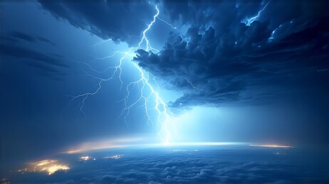 雷鸣电闪地球之巅