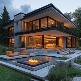 别墅外景全景图