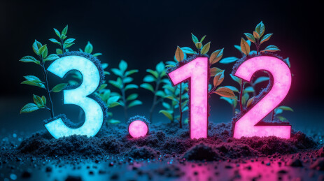 3D立体霓虹312植树节创意文字