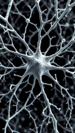 神经元细胞精细结构特写