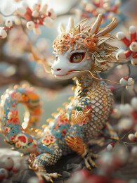 精美龙形雕塑