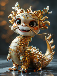 精美龙形雕塑