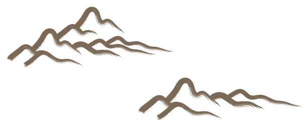 山抽象艺术插图