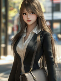 职场女性的自信风采