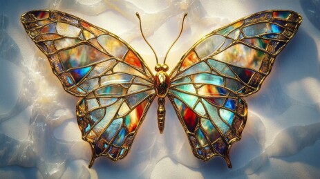 彩绘蝴蝶工艺品