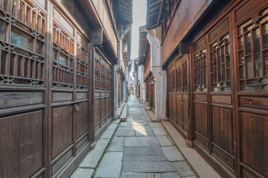 嘉兴月河历史街区民居小巷