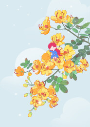 双荚决明与女孩