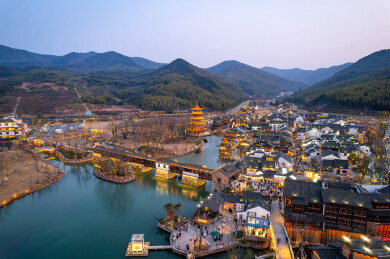 宜兴窑湖小镇风景