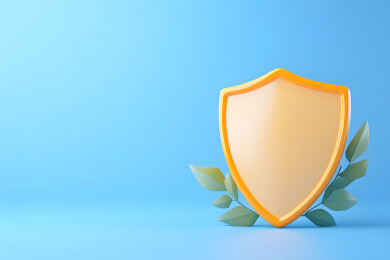 书本和顿盘的三维教育保护概念插图