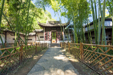 江苏省镇江焦山风景区碑林园林景观