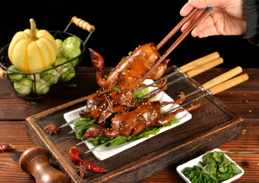 烧烤香辣烤鹌鹑