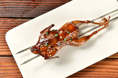 烧烤香辣烤鹌鹑