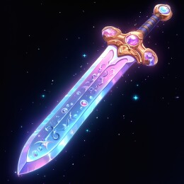 梦幻宝石镶嵌的魔法宝剑