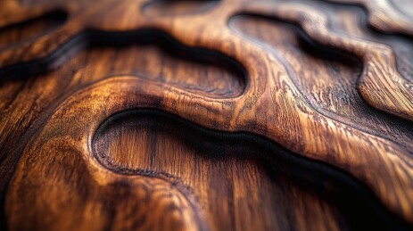 深棕色自然纹理木质表面