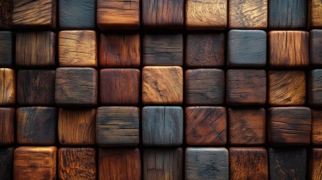 多彩木块拼接纹理图案