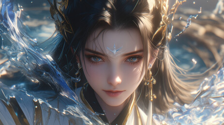 水波仙子精美画像