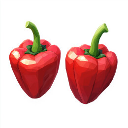 新鲜红甜椒