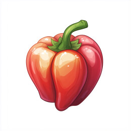新鲜红甜椒