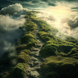 云端上的青苔小径