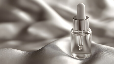 小巧优雅的玻璃瓶，带滴管传递宁静与安全感