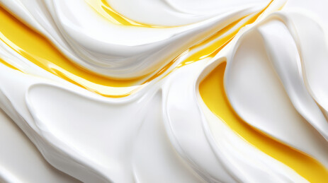 黄白色流动的膏体