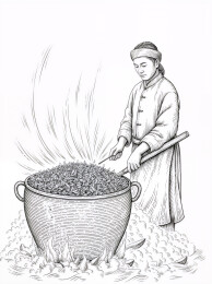 炒制茶叶的传统工艺