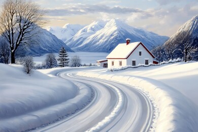 雪山公路白屋