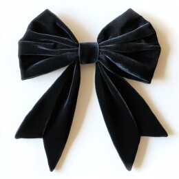 黑色蕾丝优雅蝴蝶结饰