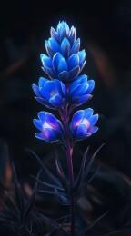 蓝色妖姬的绽放