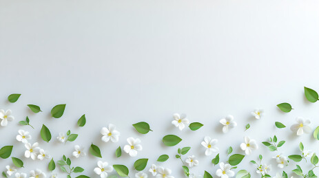 花海中的清新自然风光