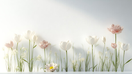 花海中的清新自然风光