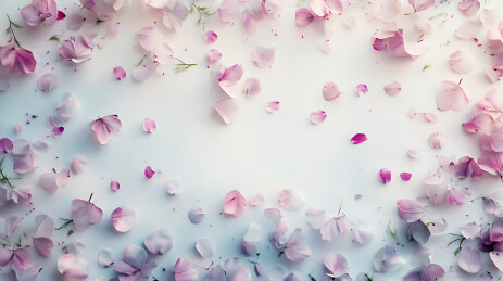 花海中的清新自然风光