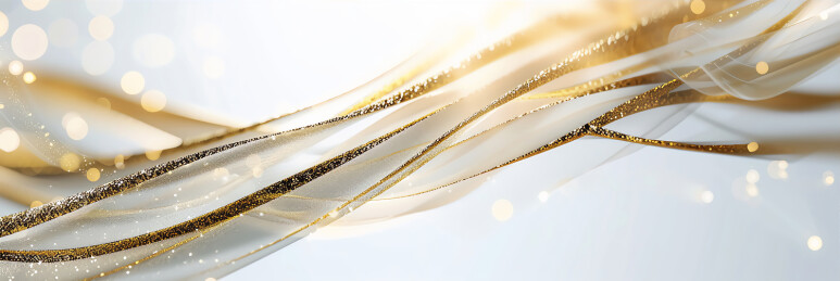 白金色波纹线纱幔商务背景