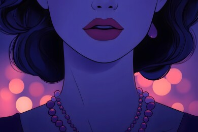 晚宴中闪耀的珠宝项链