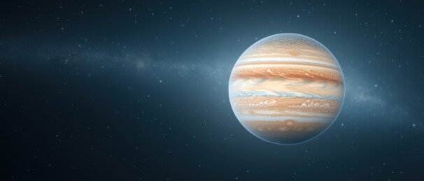 木星在星空中的壮丽景象