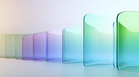 3D 彩色玻璃抽象背景